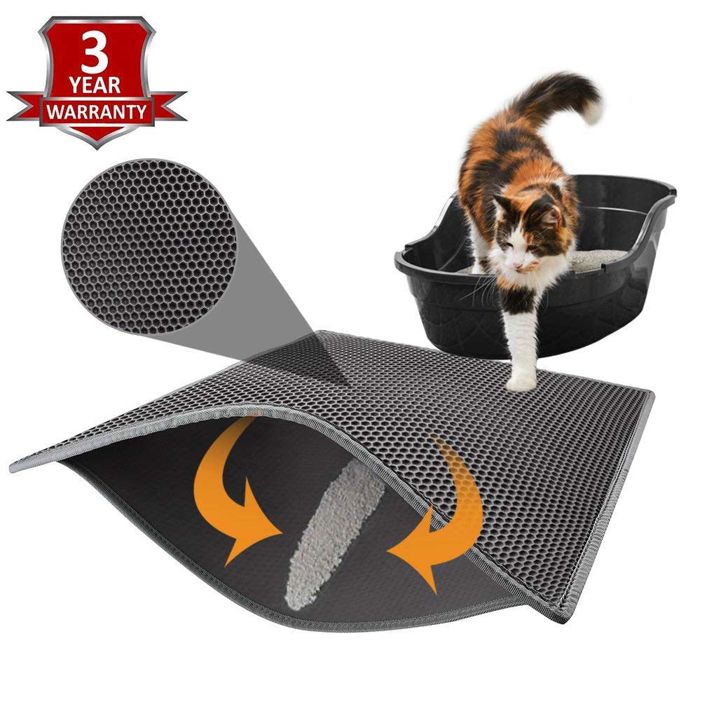 Double Layer Cat Litter Mat Waterproof - Hiphoppet